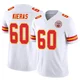 Youth Tautvydas Kieras Kansas City Chiefs ＃60 Limited White Vapor F.U.S.E. Jersey