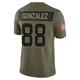 Youth Tony Gonzalez Kansas City Chiefs ＃88 Limited Olive 2025 Salute to Service Jersey