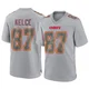 Youth Travis Kelce Kansas City Chiefs ＃87 Game Gray Atmosphere Fashion Jersey