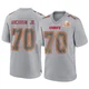 Youth Tremayne Anchrum Jr. Kansas City Chiefs ＃70 Game Gray Atmosphere Fashion Super Bowl LIX Jersey