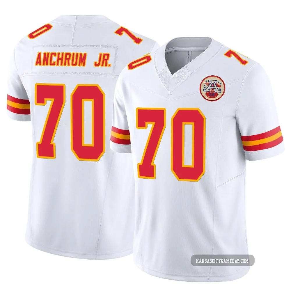 Youth Tremayne Anchrum Jr. Kansas City Chiefs ＃70 Limited White Vapor F.U.S.E. Jersey