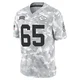 Youth Trey Smith Kansas City Chiefs ＃65 Limited Arctic Camo 2024 Salute to Service Jersey