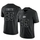 Youth Trey Smith Kansas City Chiefs ＃65 Limited Black Reflective Jersey